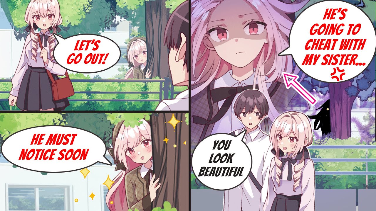 ［Manga dub］A twins of my girlfriend tries to make me break up with her old sister［RomCom］