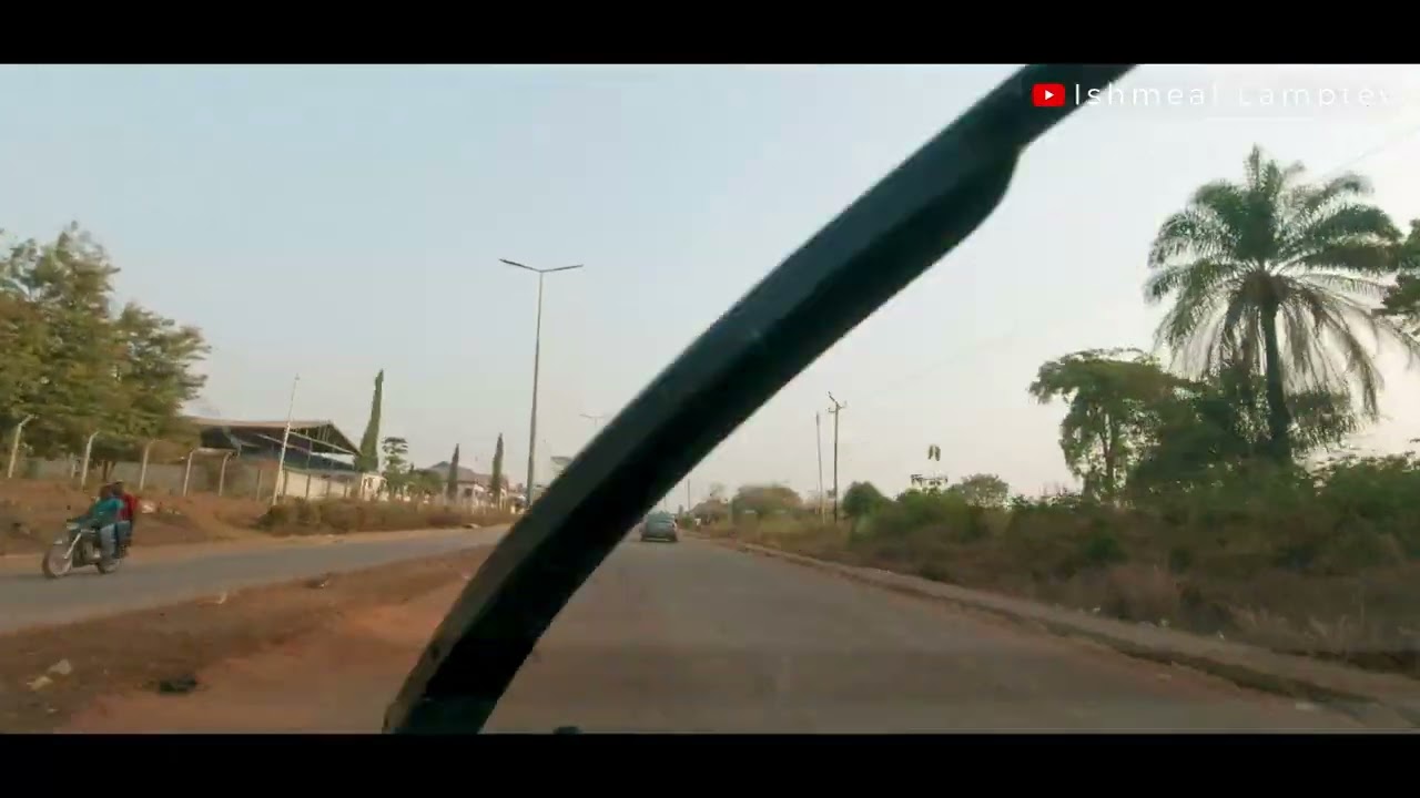 Sunset drive from Wenchi (Bono Region) to Techiman (Bono East Region) in 4k