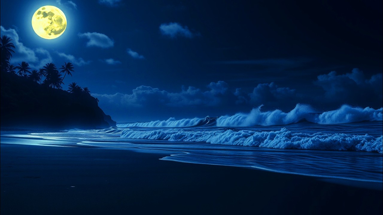 Let Go of Stress Tonight | Relaxing Ocean Sounds for Deep Natural Sleep