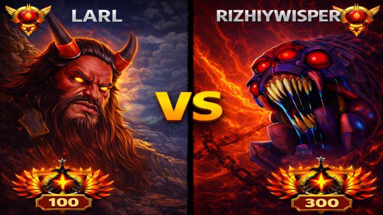 РЫЖИЙ ВИСПЕР ИГРАЕТ ПРОТИВ ЛАРЛА НА 14.000 ММР | rizhiywisper