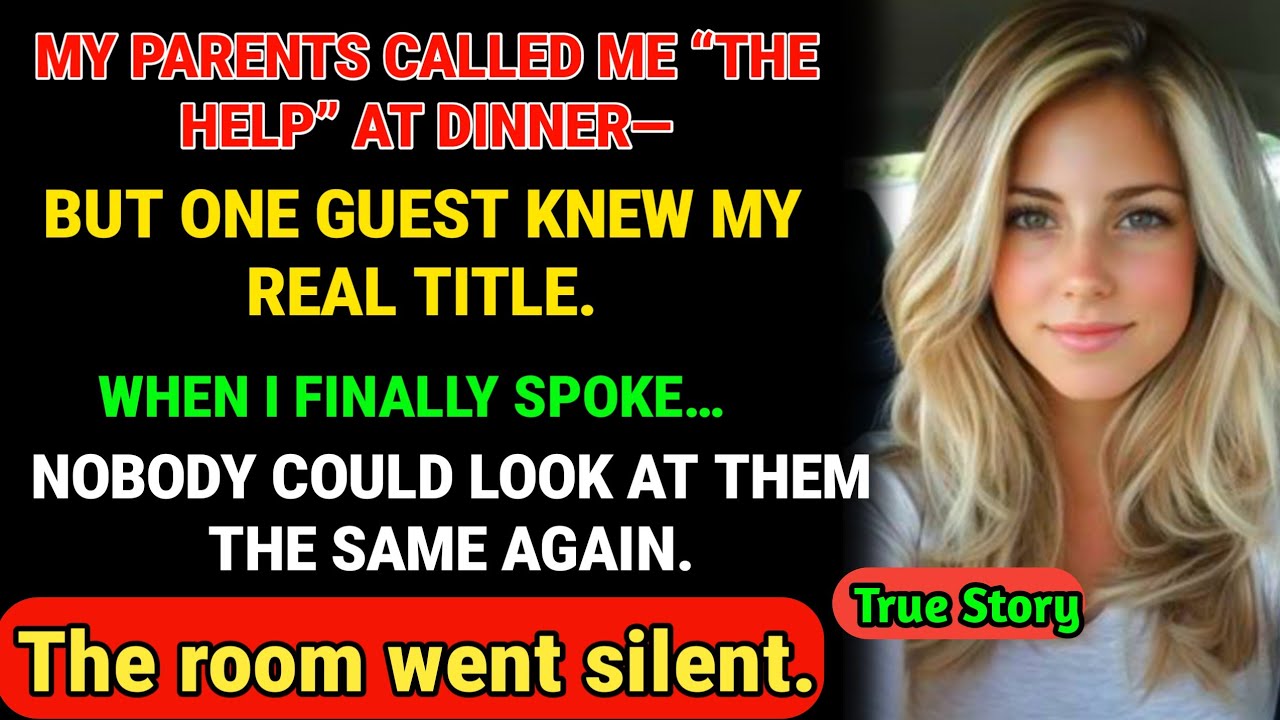 My Parents Introduced Me As “The Help” At Christmas Dinner—One Guest Knew Exactly Who I Was