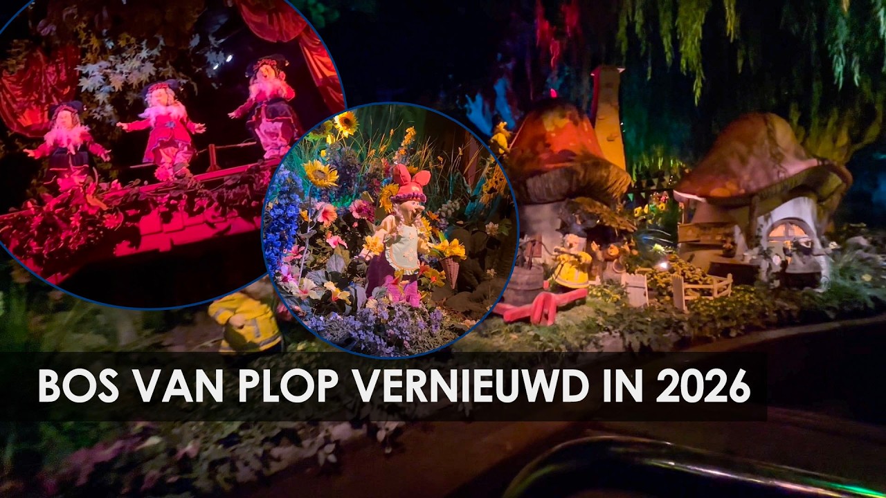 Plopsaland Belgium vernieuwt Het Bos van Plop: onride 2026