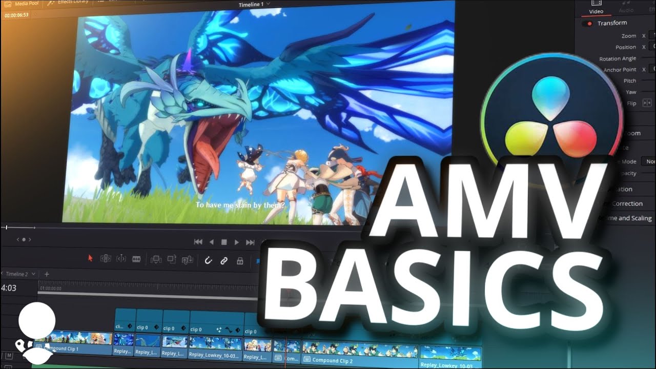 DaVinci Resolve | How to make an AMV for Beginners