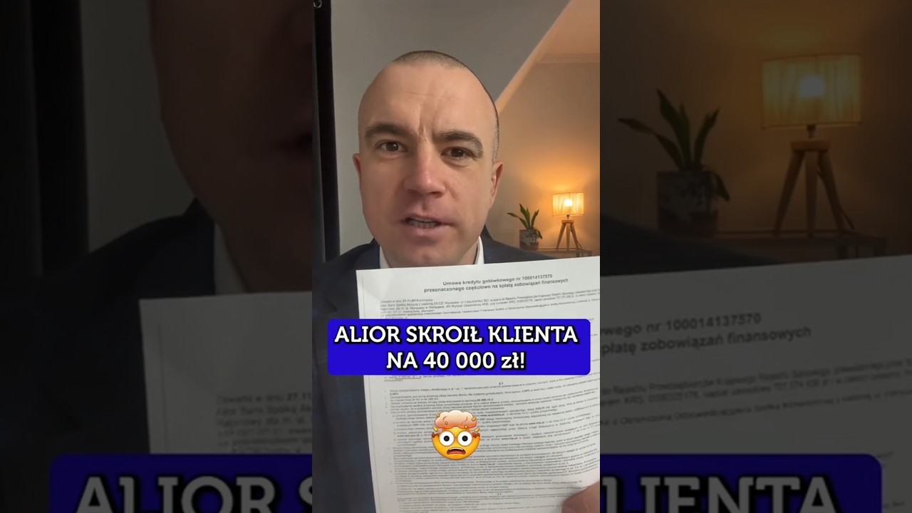 ALIOR&nbsp;SKROIŁ&nbsp;KLIENTA&nbsp;NA&nbsp;40&nbsp;000&nbsp;zł!