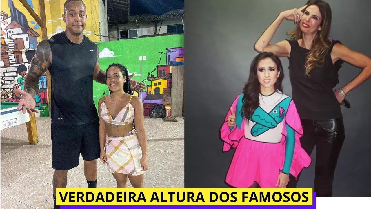 Veja 36 Famosos que são mais ALTOS ou mais BAIXINHOS do que você imaginava