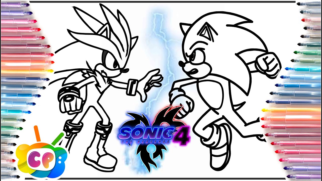 Sonic 4 trailer coloring pages / coloring Sonic characters / Sonic the Hedgehog 3 #sonic3movie