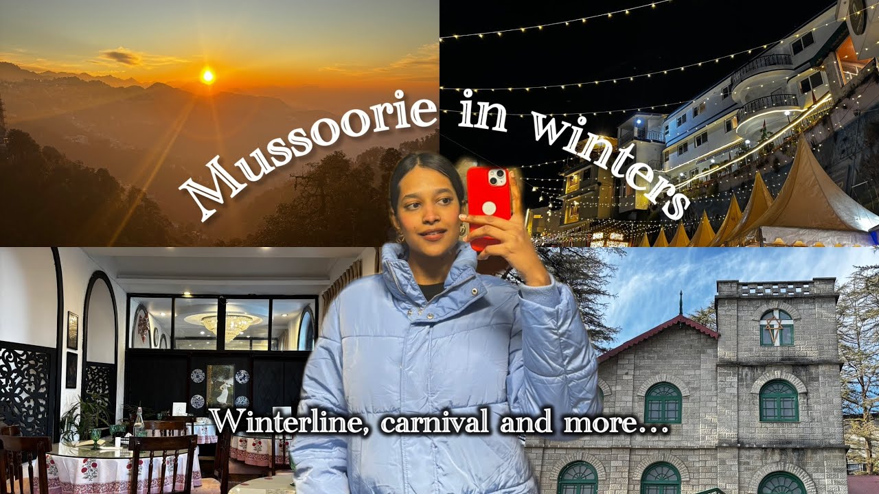 Mussoorie in December | Winter Vlog | Landour Itinerary | Stays and Cafes 