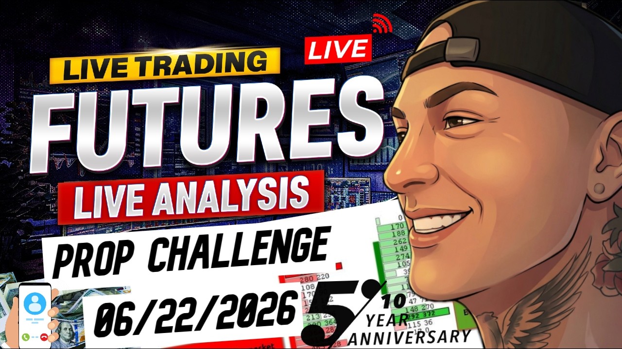 The 5ers Futures Prop Firm Challenge LIVE 🔴 NQ & ES Trading 06/22/2026