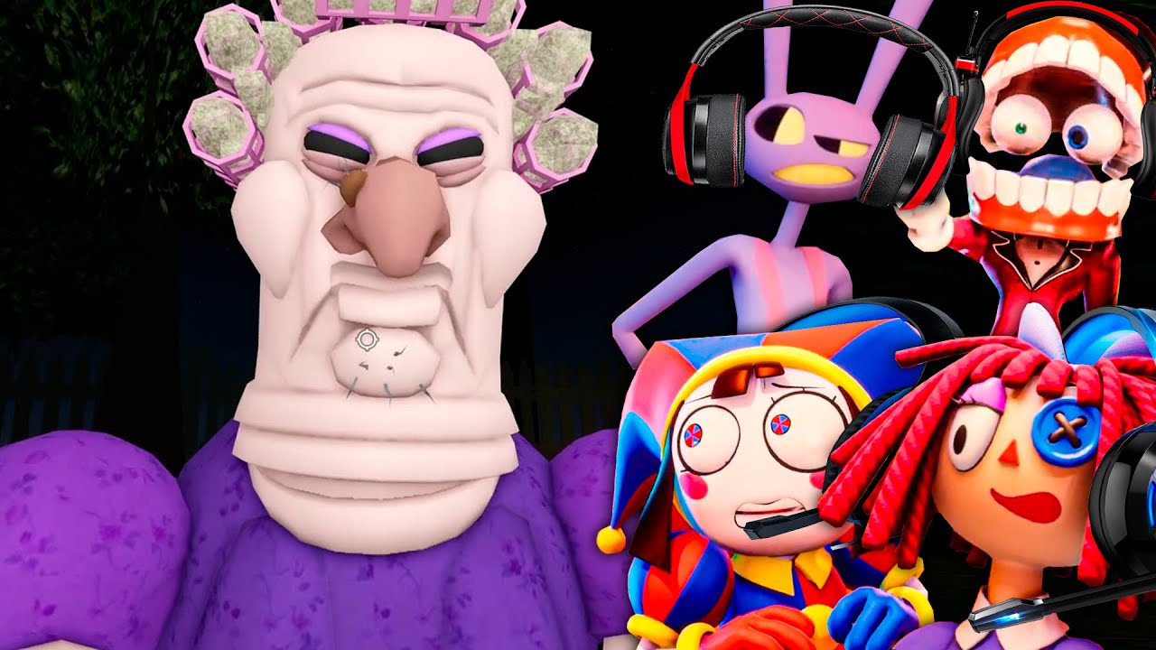 The Amazing Digital Circus Characters Play GRUMPI GRAN PRISON RUN in ROBLOX