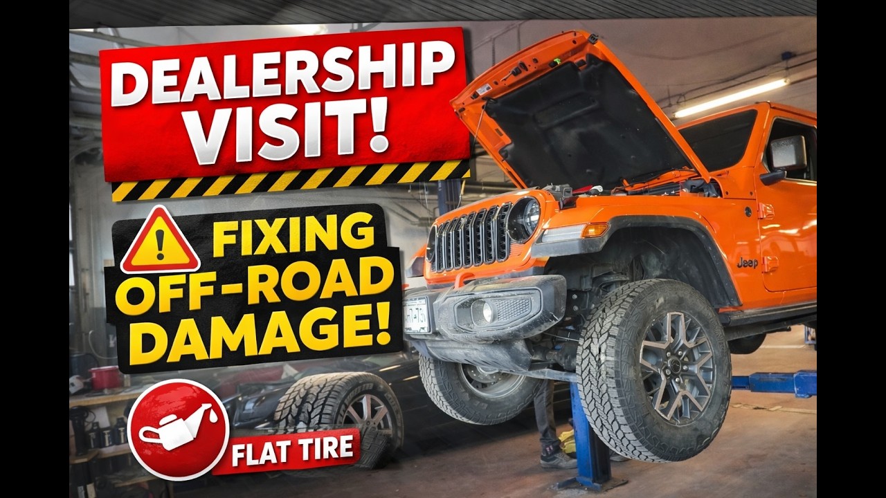 EPISODE 7: Jeep Wrangler Tire Repair & Oil Change After Off-Road Damage