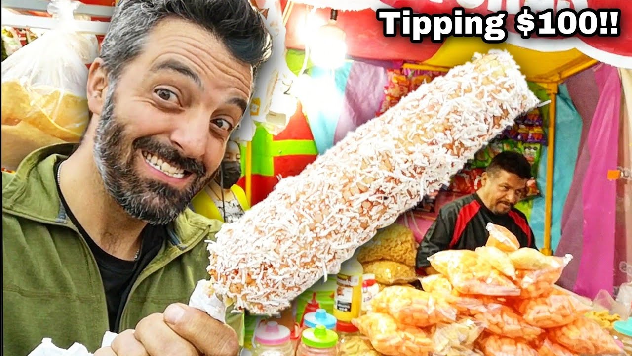 Cheesy Street CORN - Mexican Street Food - Elotes & Esquites With CHEESE & CHILE!! - Tipping $100