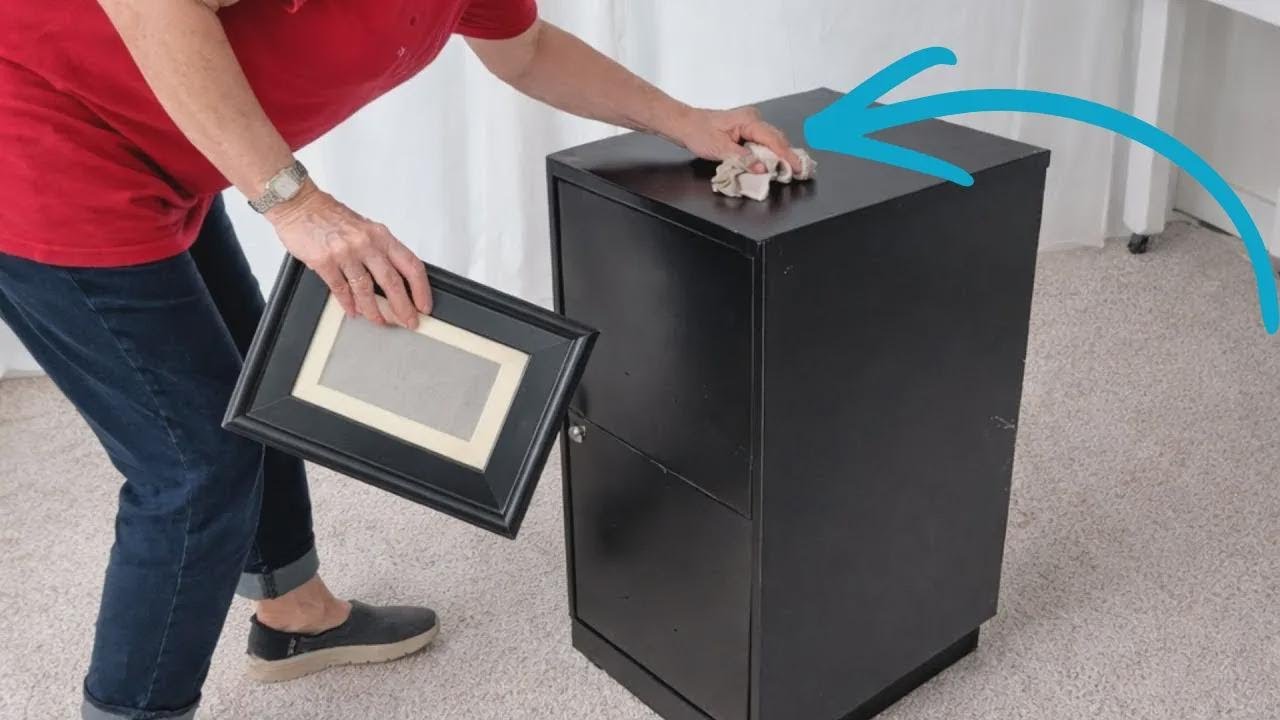 So verwandelst du deinen Aktenschrank mit einem Bilderrahmen – genialer Trick!