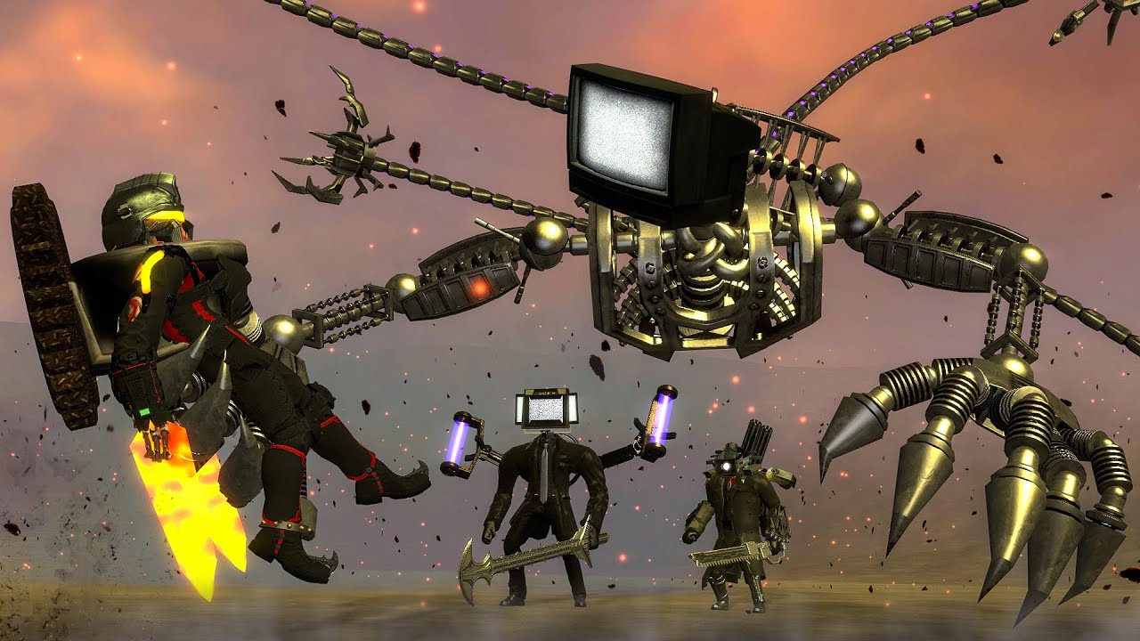 JEFFREY TV MAN vs ASTRO HUNTER & ALL SKIBIDI TOILET BOSSES! Who’s Stronger in Garry's Mod?