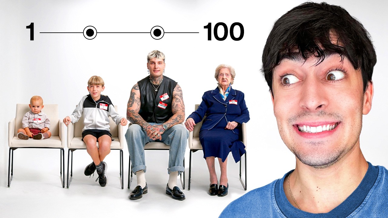Junté a Personas Con Edades De 0-100 Años