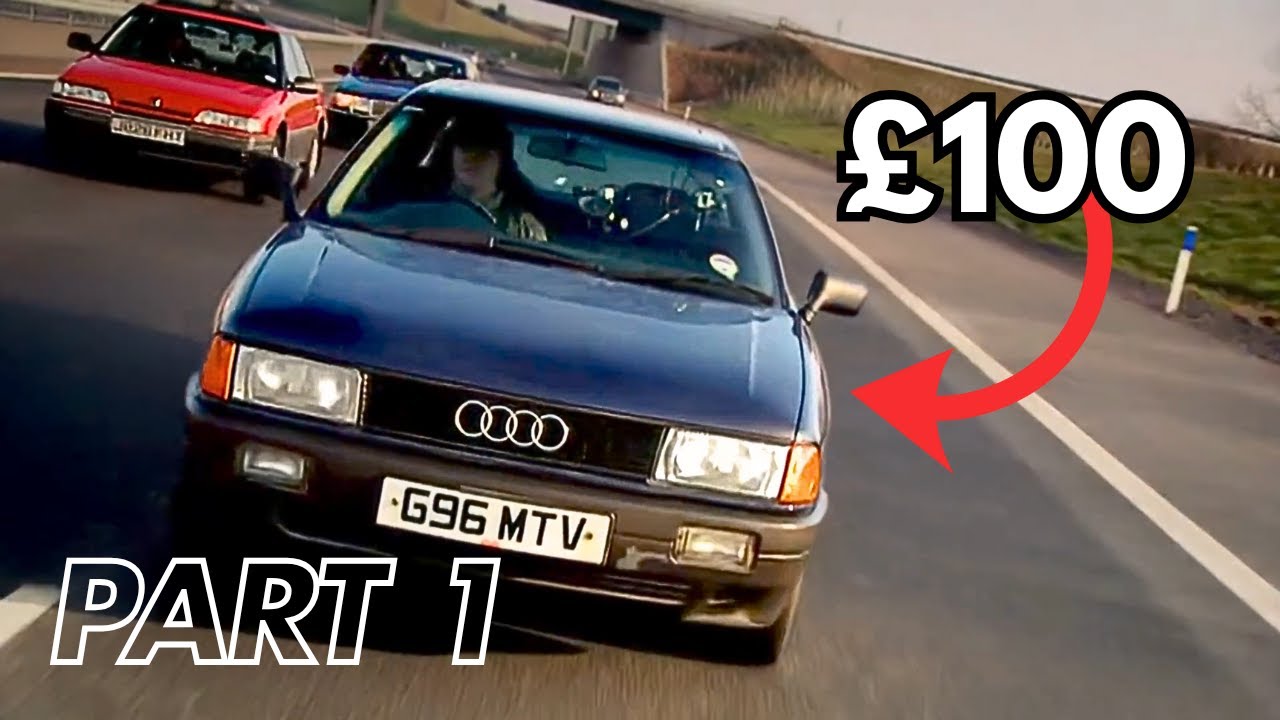 Top Gear: Покупка автомобилей за 100 фунтов стерлингов (часть 1)