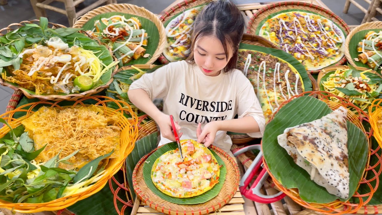 Buffet Bánh tráng trộn, chiên, nướng 😜 | KIMKHÁNHNÈ Vitaminkk