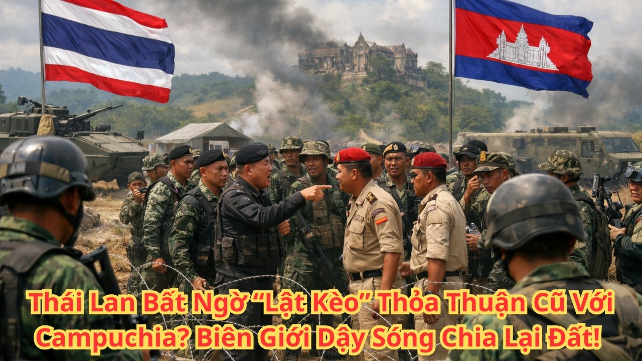 Thái Lan Bất Ngờ “Lật Kèo” Thỏa Thuận Cũ Với Campuchia Biên Giới Dậy Sóng Chia Lại Đất!