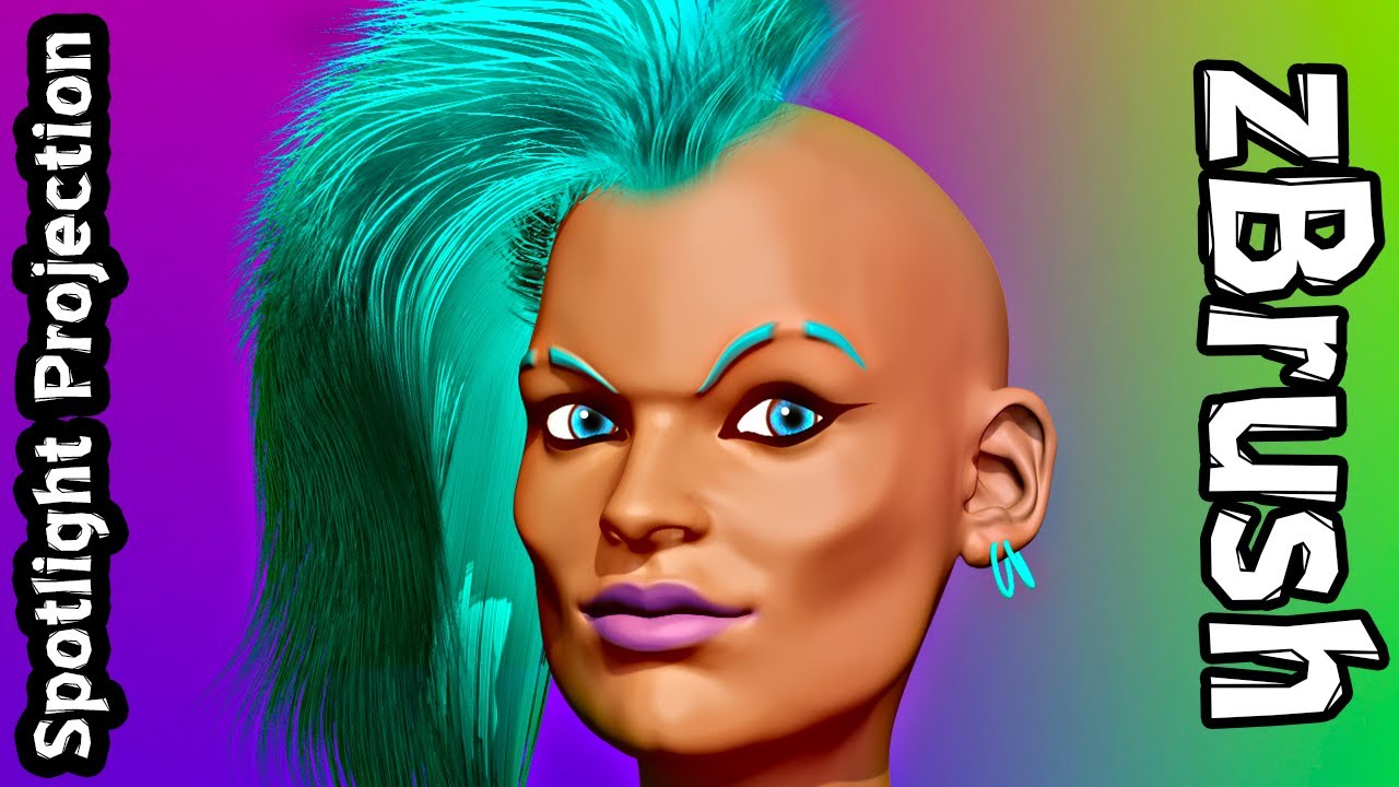 Spotlight Projection in zBrush