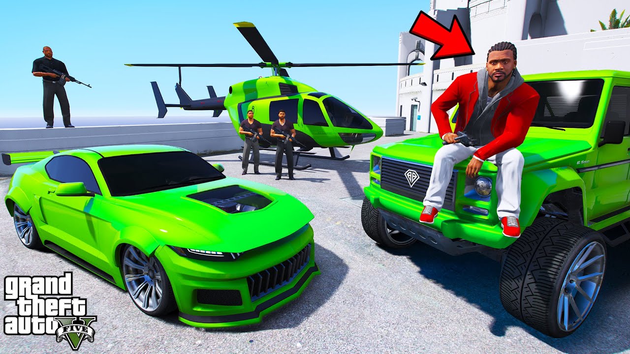 Franklin Upgrading His Richest Gang in GTA 5 | SHINCHAN and CHOP