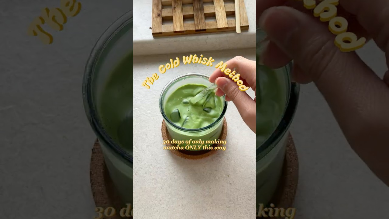 I may never go back now that I use the cold whisk method 🤩 #matcha #matchalatte #matchatips #fyp