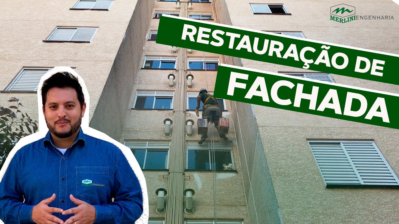 RESTAURAÇÃO E PINTURA DE FACHADA - MERLINI ENGENHARIA