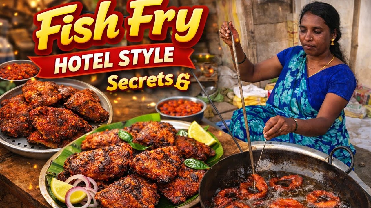 మన ఆంటీ స్టైలో ఫిష్ ఫ్రైHotel Style Fish Fry Secrets 🤫 | Simple & Tasty Fish Fry