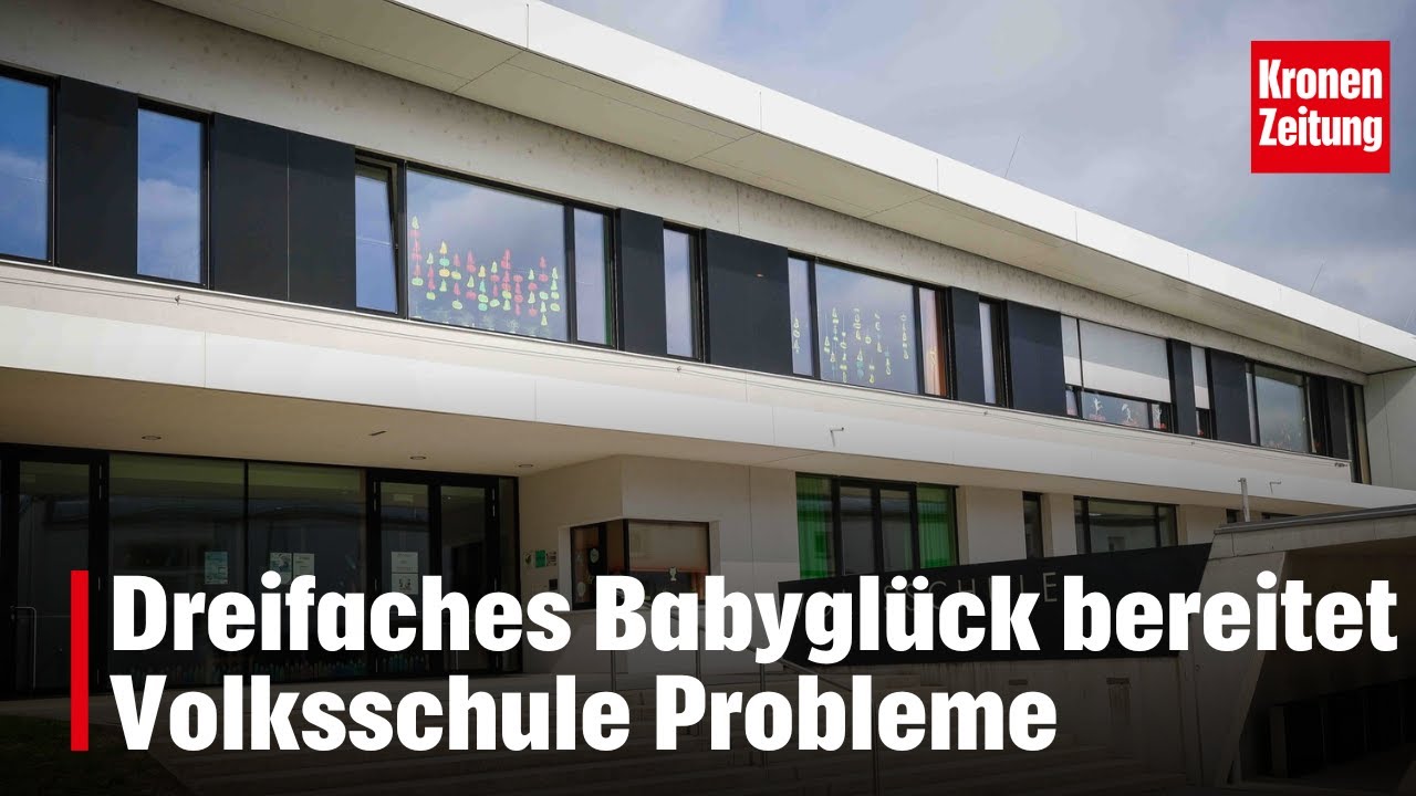 Dreifaches Babyglück bereitet Volksschule Probleme | krone.tv NEWS