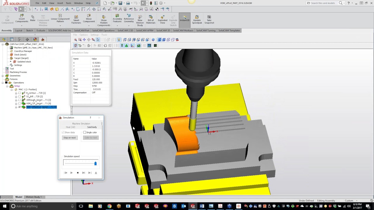 SolidCAM - KevCAM Night School - 3D HSM Offset Cuttingand Boundary Machining
