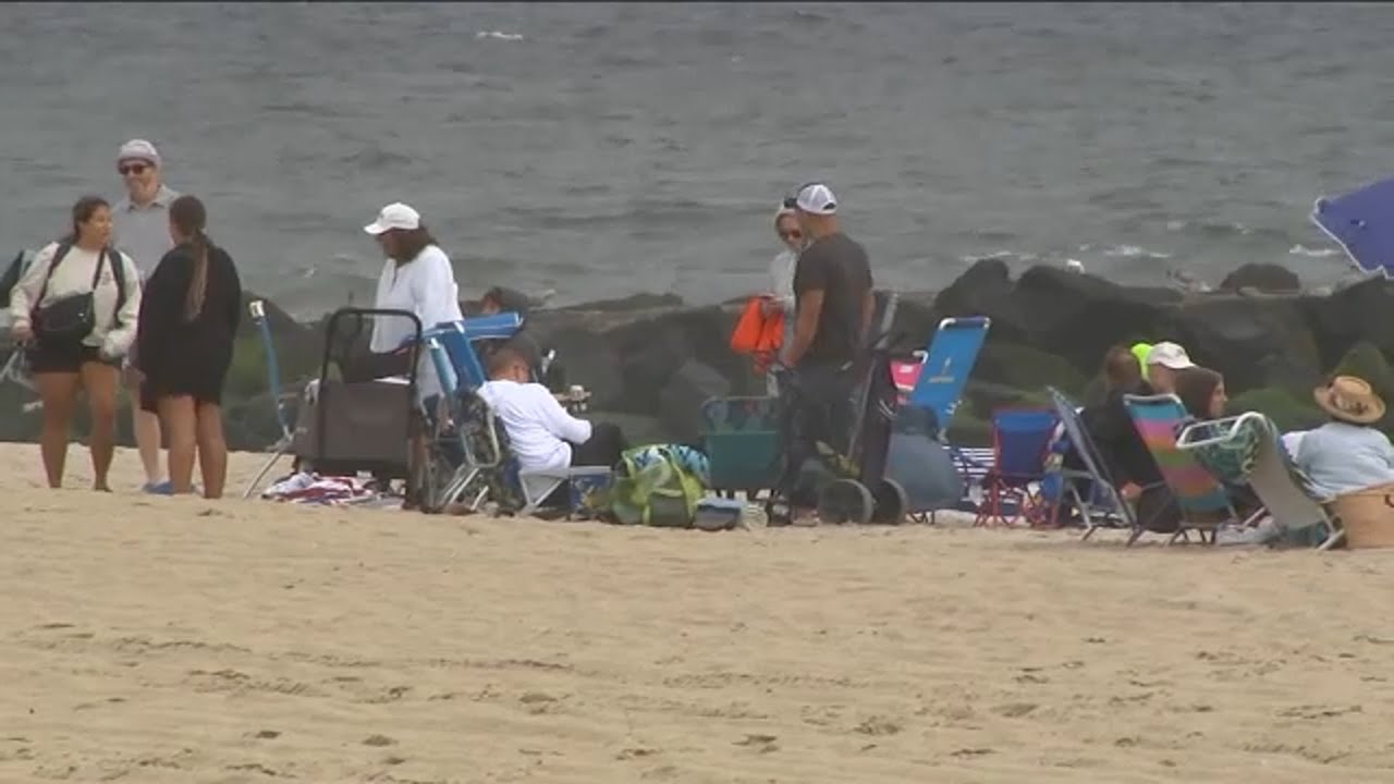 Cool start to Labor Day weekend means plenty of room at the beach