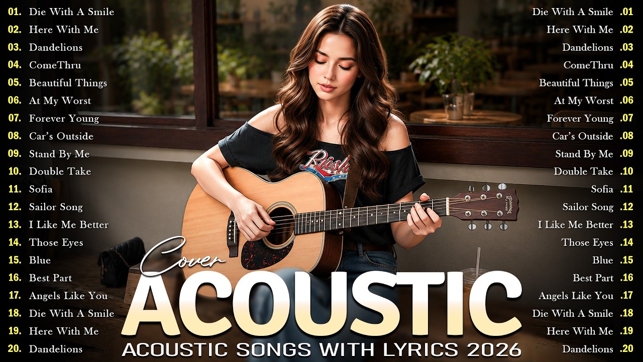 Top Acoustic Cover Of Popular Love Songs ❤️ Best Acoustic Love Songs Cover Playlist 2026  Hits