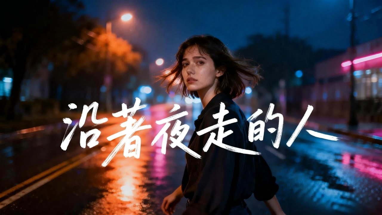 沿著夜走的人〈Lyrics MV〉 | 2025最治癒的深夜守護曲，獻給所有在孤單中堅持的人。