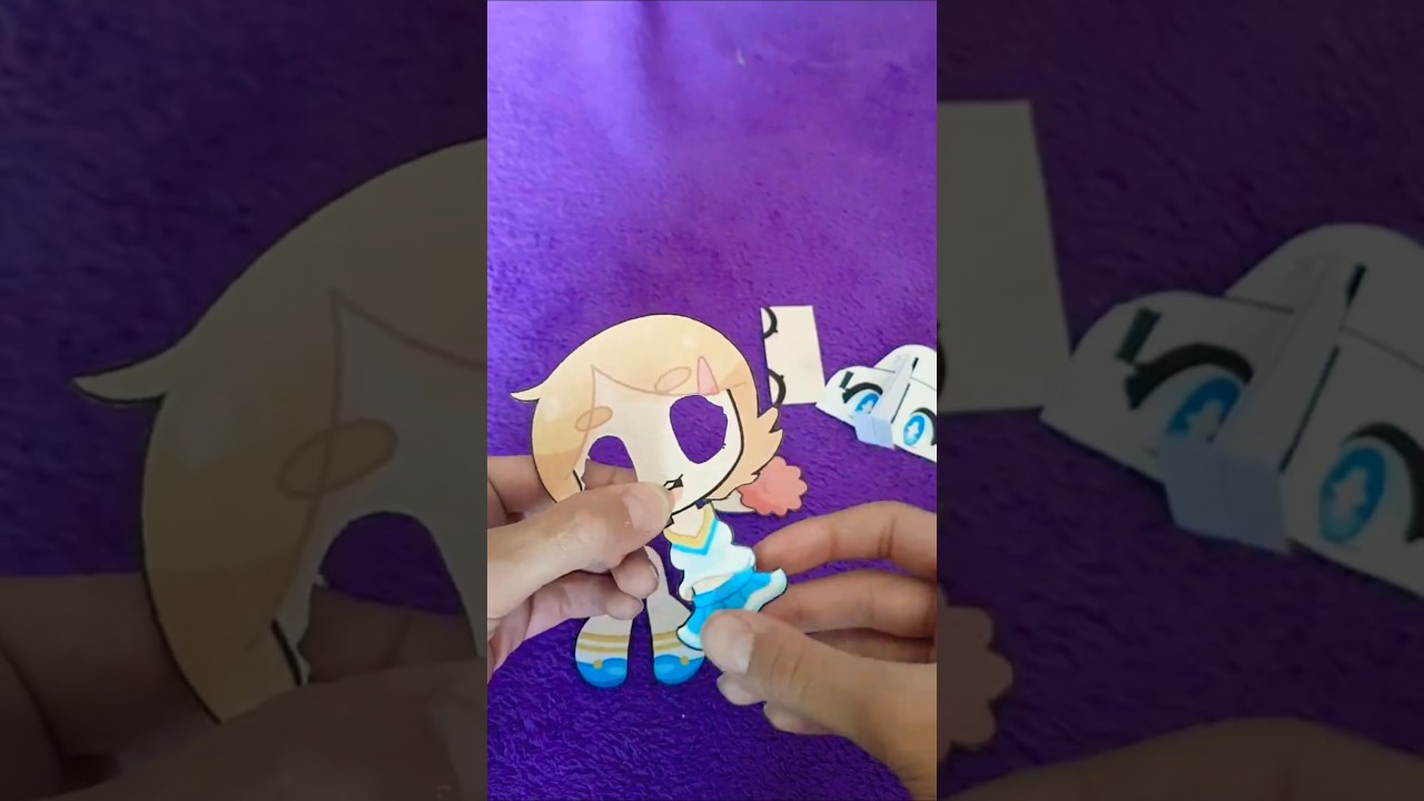 Como fazer um Wasu art #art #Wasu_art #Puppet #bonequinhadepapel