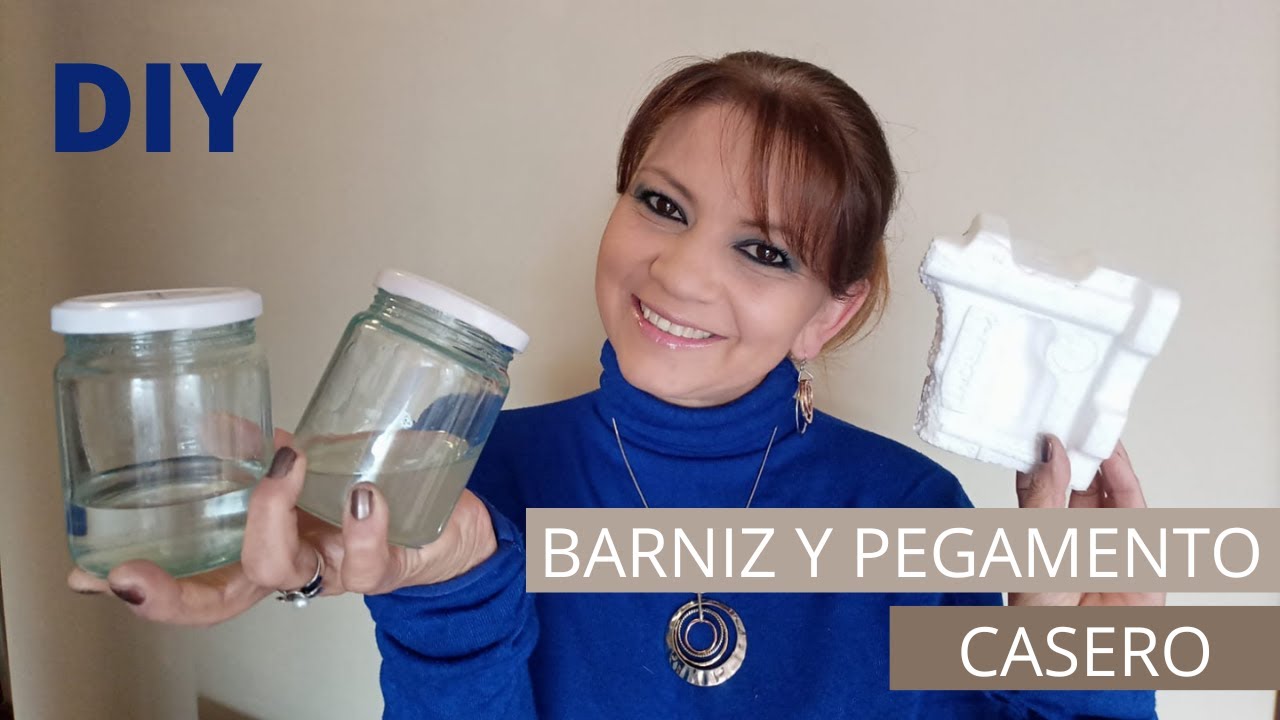 👉 Como realizar BARNIZ Y PEGAMENTO CASERO, fácil  y económico