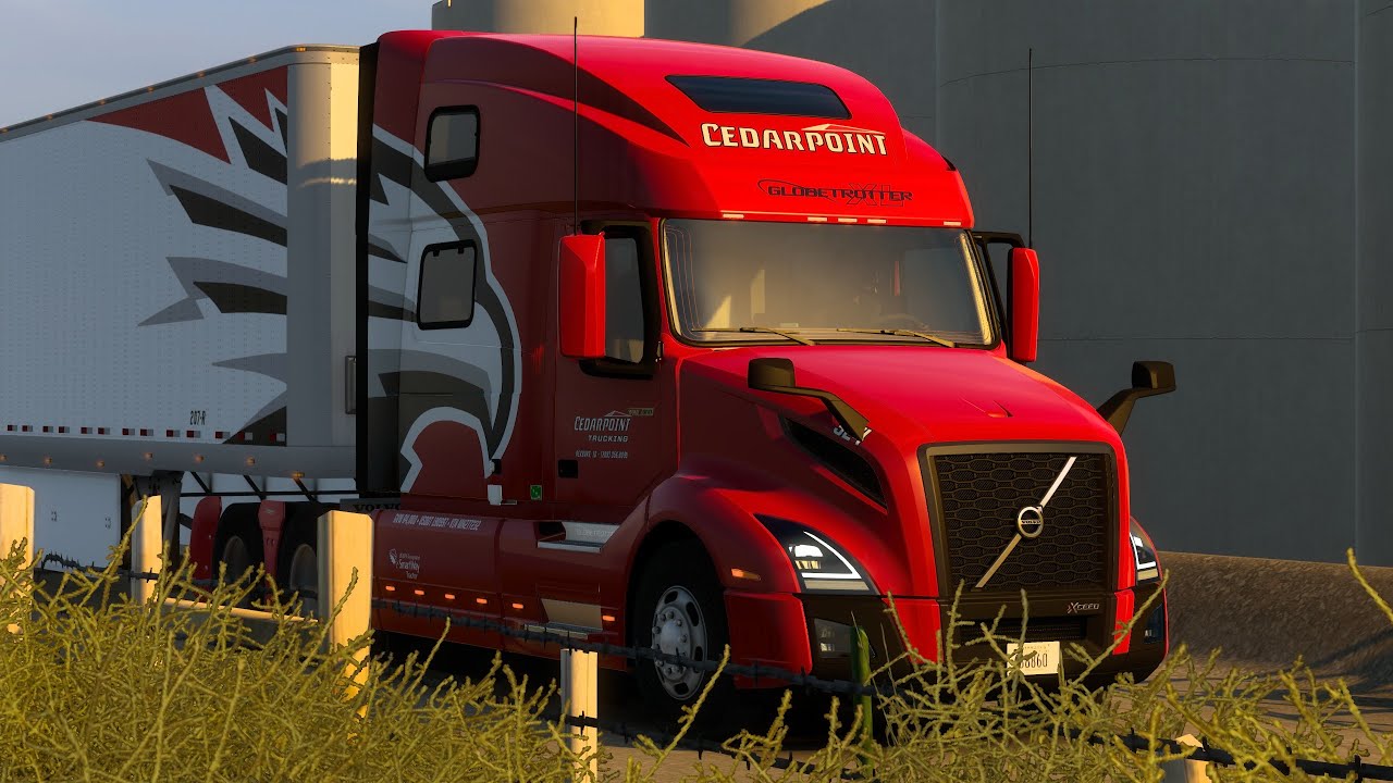Cedarpoint to Sidney, NE - Volvo VNL 2018 - American Truck Simulator - Realistic POV ASMR Driving