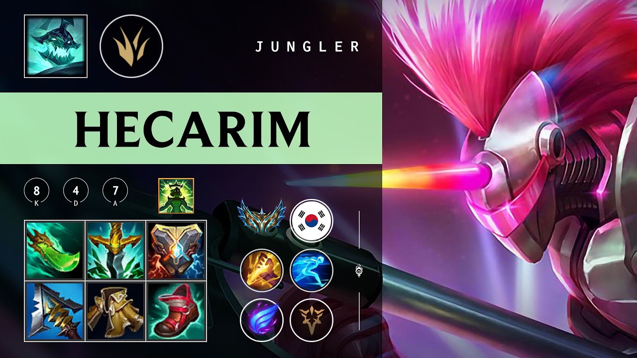 Hecarim Jungle vs Lee Sin - KR Challenger Patch 26.04