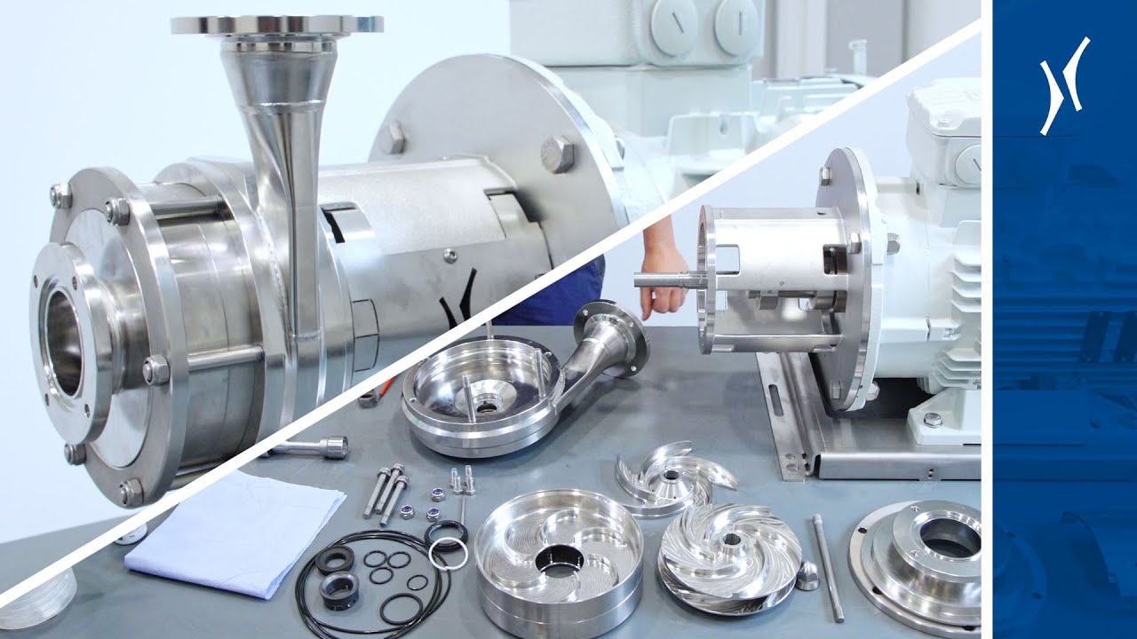 Démontage de la pompe centrifuge hygiénique Evoguard