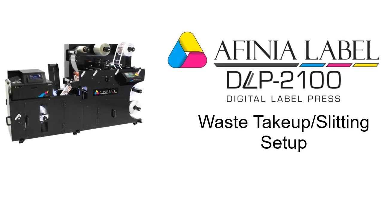 Waste Take-Up and Slitting Setup - DLP-2100 Digital Label Press from Afinia Label