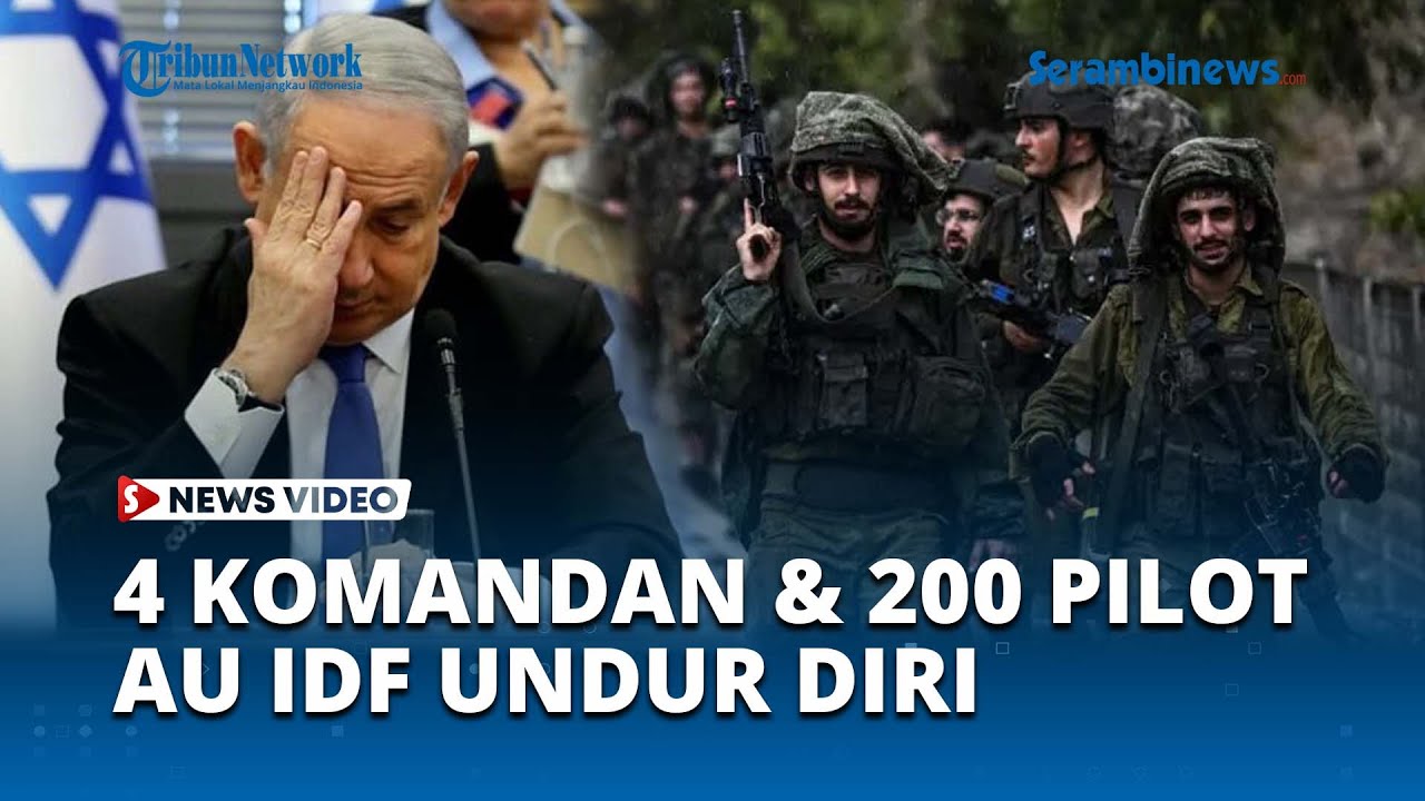 4 Komandan dan 200 Pilot Jet Tempur Mundur Jelang Serangan Darat ke Gaza, Internal Israel Semrawut