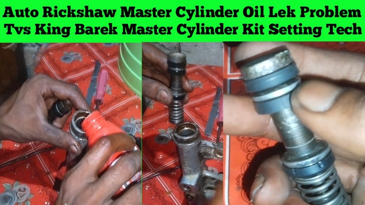 TVs Master Cylinder kit Change Details || Auto Rickshaw Brake Reparing