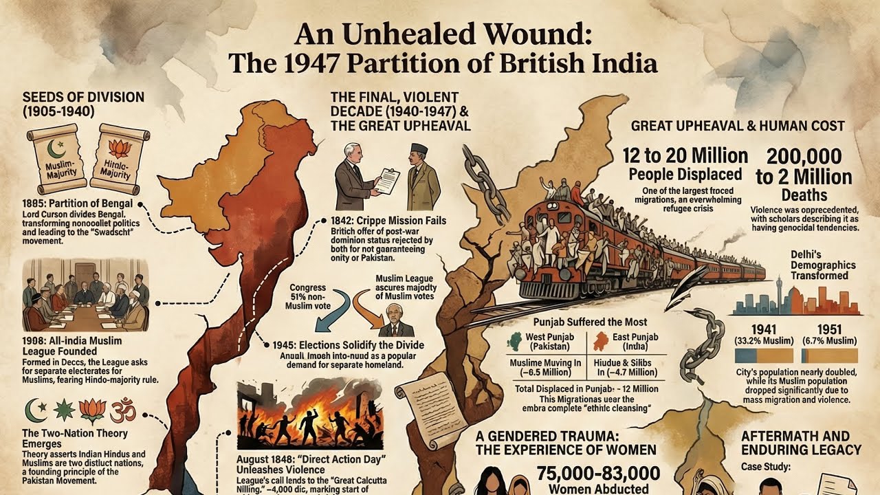 An Unhealed Wound: The 1947 Partition Of British India (Ai Podcast) 2026 
