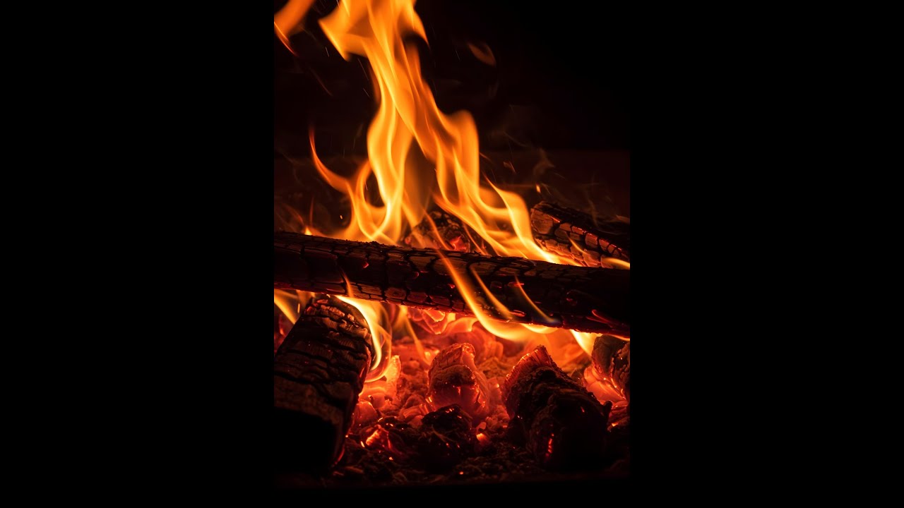 3 Hours Cozy Fireplace 🔥 Relaxing Fire Sounds for Evening Relaxation