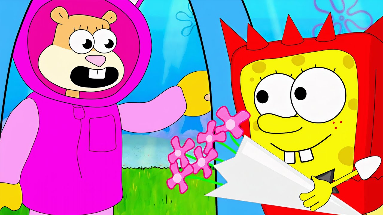 SpongeBob & Sandy Sprunki Music Animation  ♪  TheFatRat - The Calling
