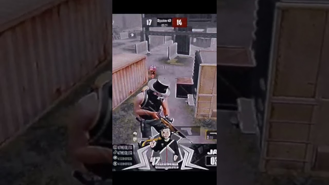 47 Khalifa =Eye shot= 🌺incredible kill pubg🍁 #pubgmobile #shorts