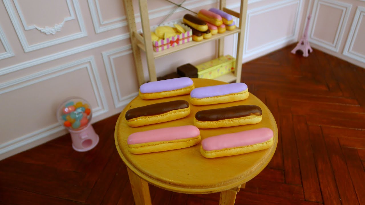 How to make Éclair (air dry clay) DIY フェイクスイーツ [エクレア] 作り
