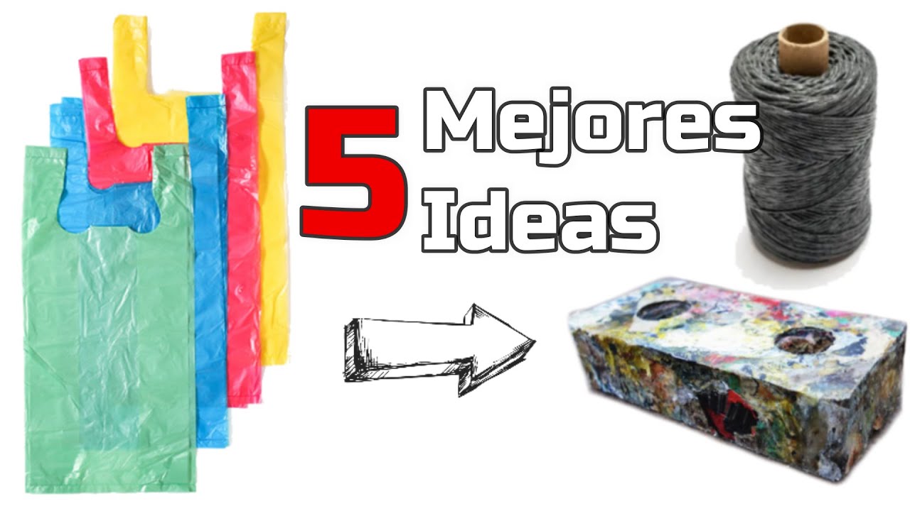 5 Ideas para reciclar bolsas plásticas♻️¿Cómo reciclar bolsas plásticas?