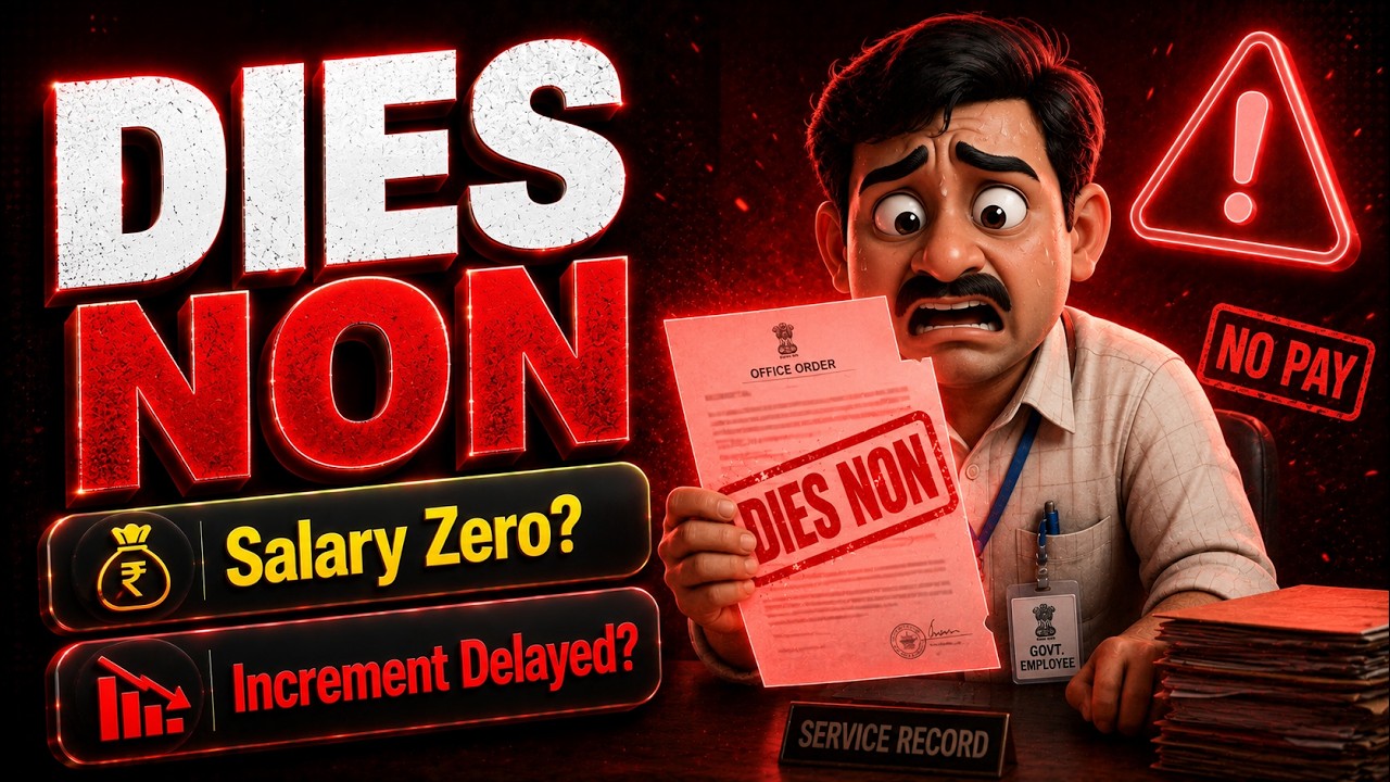 DIES NON Explained | Salary Zero? Increment Delayed? | EOL vs Unauthorized Absence | CCS Leave Rules