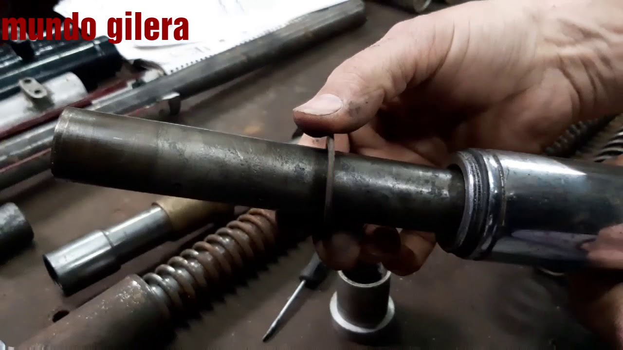 Suspensión delantera barrales botas gilera 150 200 (segunda parte )