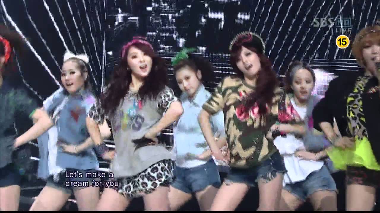 4 минуты [Dream Racer] @SBS Inkigayo Популярная песня 20120415