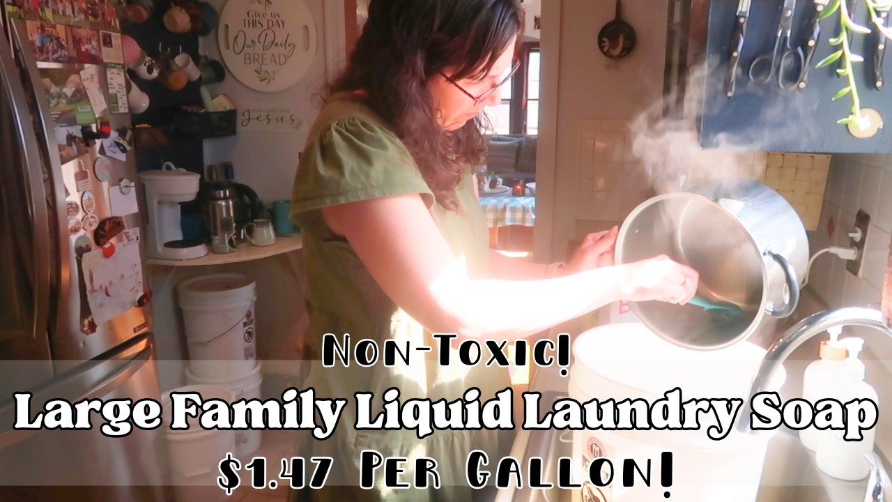 Экономичное жидкое моющее средство для стирки в домашних условиях! 1,47 доллара за галлон! Как сд...