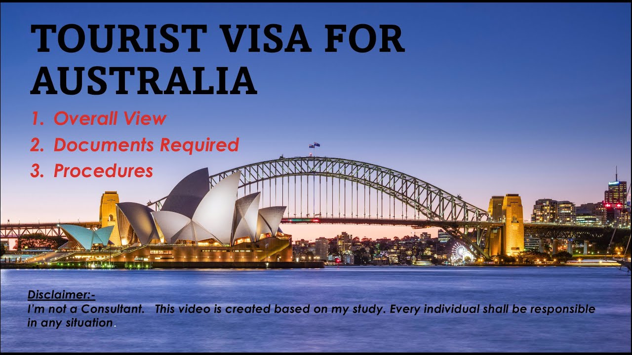 Documents required for Australian Tourist Visa from Japan.